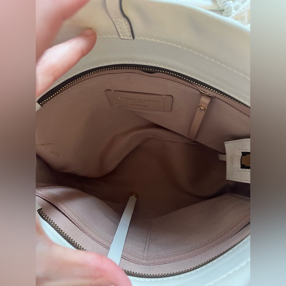 Gianni Chiarini Nur Nero Zip Top crossbody Bag in WHITE - Picture 13 of 16